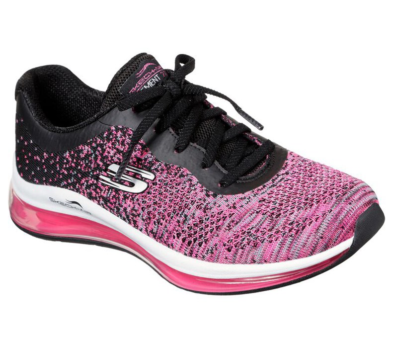 Skechers Skech-Air Element 2.0 - Dance Talk - Womens Sneakers Black/Pink [AU-BM5491]